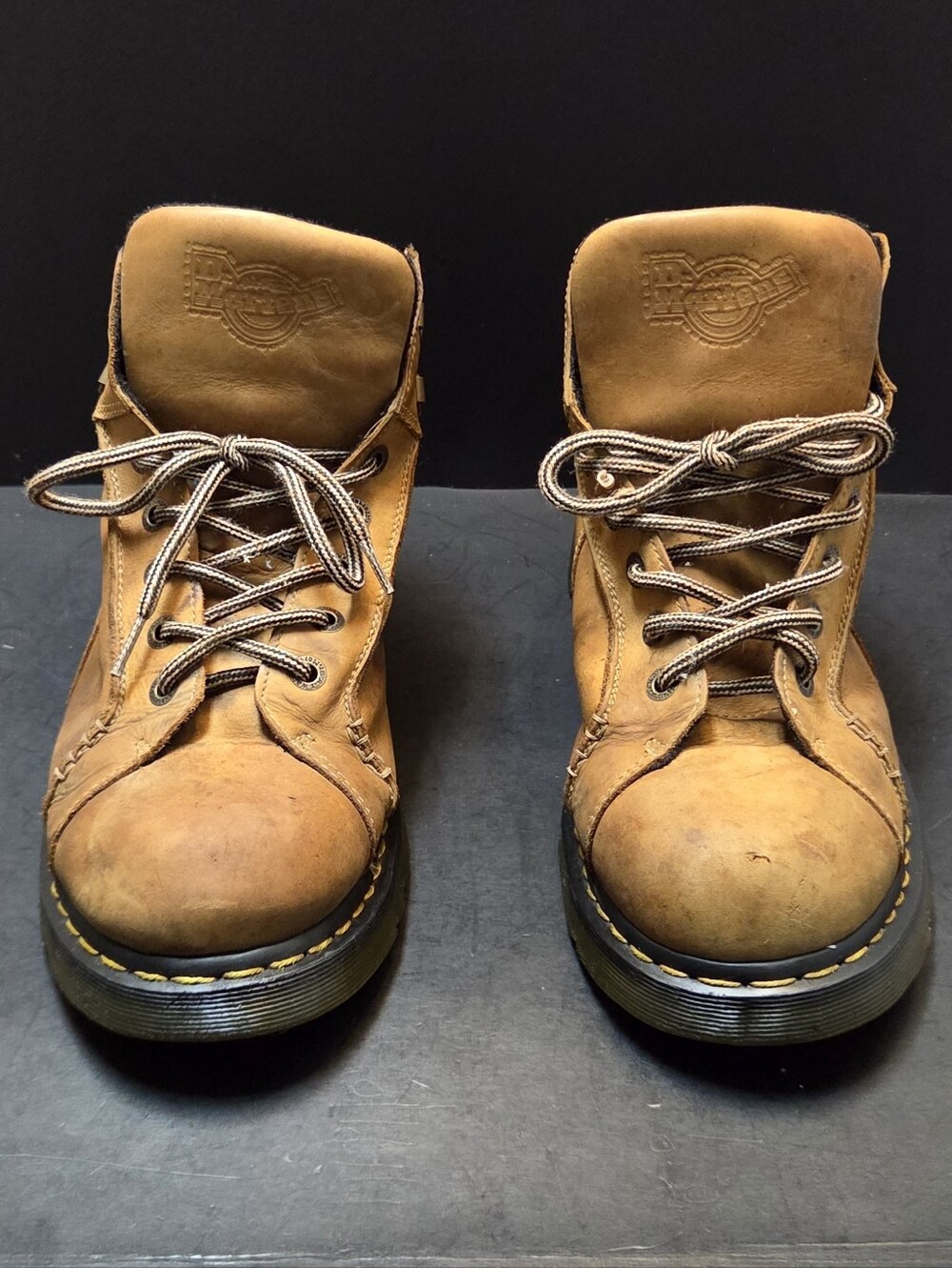 Dr. Martens 8A54 Airwair Mens Boots Brown Tan Leather Size 13 Vintage Y2k. 0237